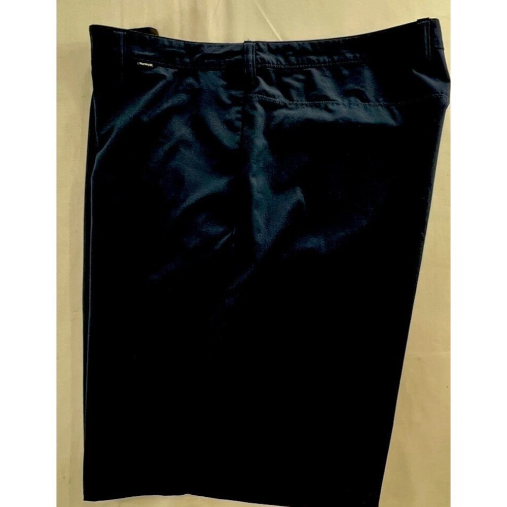 Hurley Phantom Mens Blue Flat Front Snap Pockets Casual Chino Shorts Size 38
